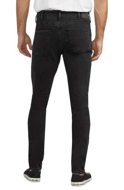 Shop Silver Jeans Co. Risto Athletic Fit Skinny Leg Jeans In Black