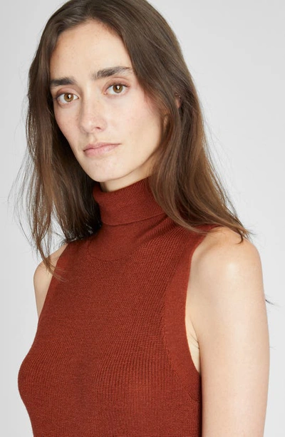 Shop Club Monaco Sleeveless Wool Sweater Dress In Paprika/ Paprika