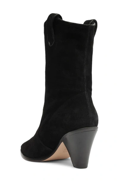 Schutz Mackie Pointed Toe Bootie In Black