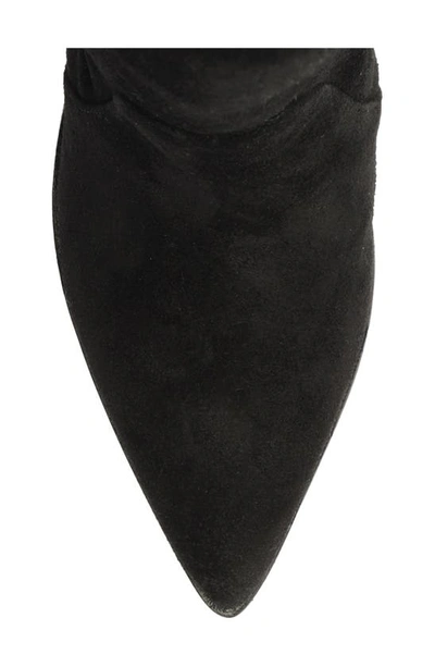 Schutz Mackie Pointed Toe Bootie In Black