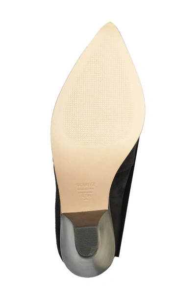 Schutz Mackie Pointed Toe Bootie In Black