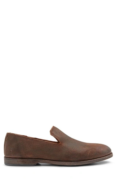 Shop Frye Chris Venetian Loafer In Ginger - Waxed Suede Leather