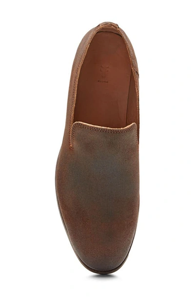 Frye Chris Venetian Loafer In Ginger - Waxed Suede Leather