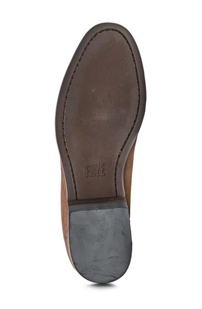 Frye Chris Venetian Loafer In Ginger - Waxed Suede Leather