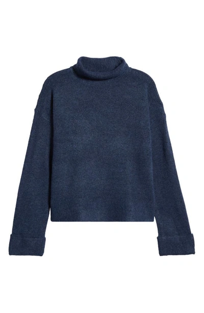 Shop 1.state Turtleneck Sweater In Steel Blue
