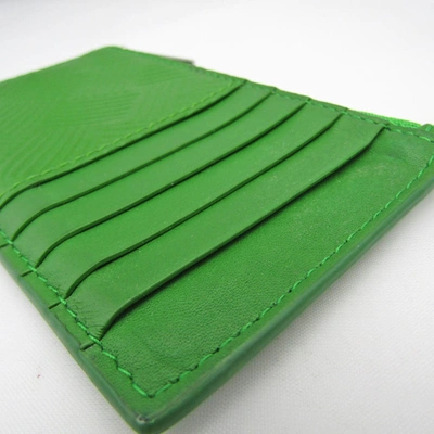 Shop Bottega Veneta -- Green Leather Wallet  ()