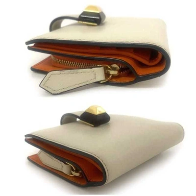 Shop Fendi -- Beige Leather Wallet  ()