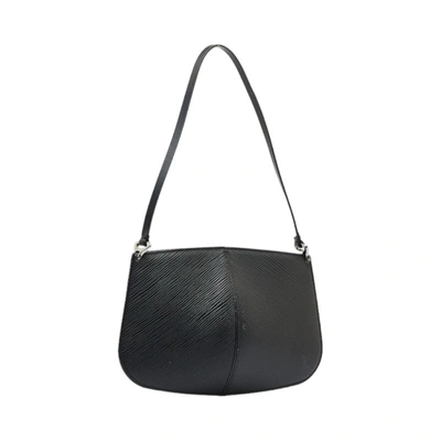 Pre-owned Louis Vuitton Demi Lune Black Leather Shoulder Bag ()