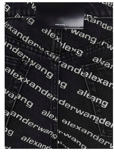 Shop Alexander Wang Bite Bermuda, Short White/black