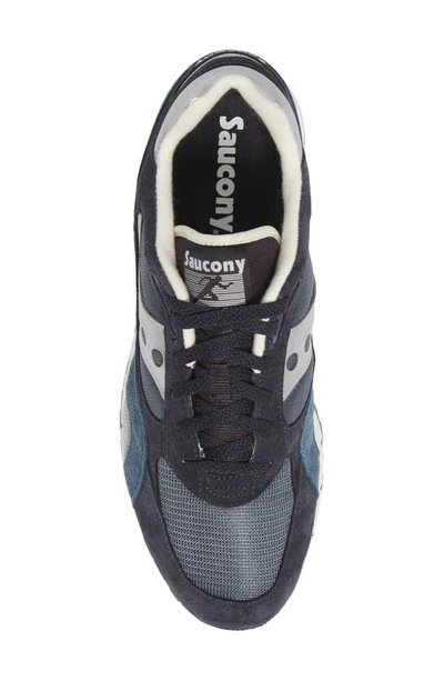 Shop Saucony Shadow 6000 Sneaker In Navy/ Silver