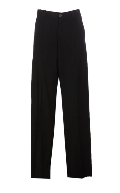 Shop Balenciaga Trousers In Black