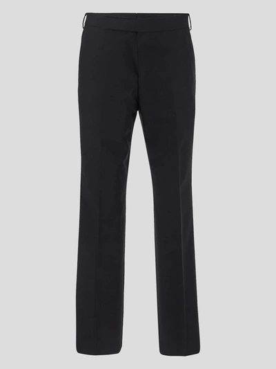 Shop Lardini Trousers In Black