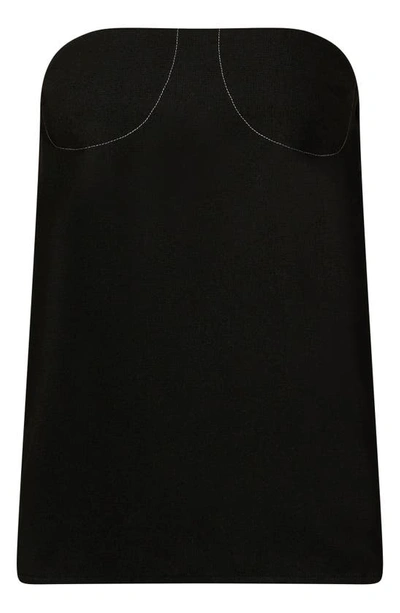 Shop Weworewhat Strapless A-line Top In Black