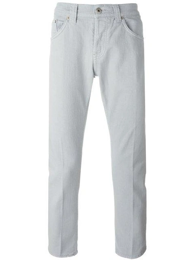 Shop Dondup Classic Slim Jeans In Grey