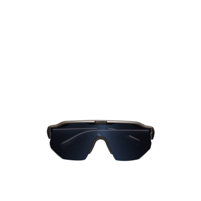 Shop Moncler Shield Sunglasses Grey In Gris
