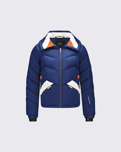 Shop Perfect Moment Ski Duvet Jacket In Navy