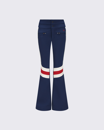 Shop Perfect Moment Aurora High Waist Flare Pant In Navy-white-red