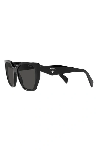 Shop Prada 53mm Cat Eye Sunglasses In Black