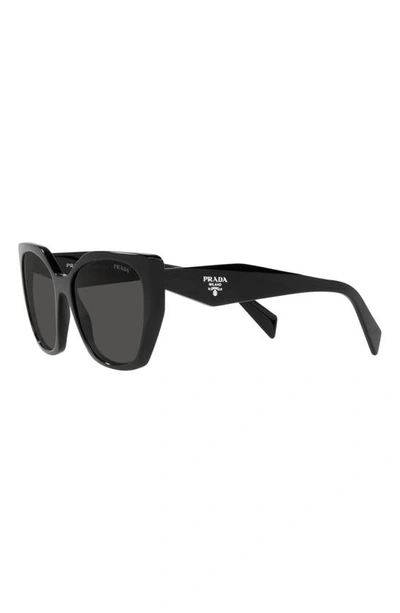 Prada 53mm Cat Eye Sunglasses In Black