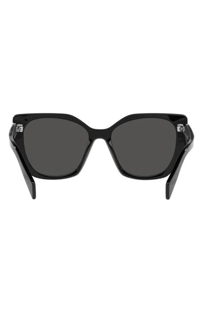Prada 53mm Cat Eye Sunglasses In Black