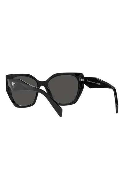 Prada 53mm Cat Eye Sunglasses In Black