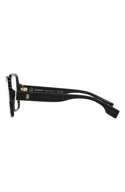 Shop Burberry 54mm Square Optical Glasses In Black