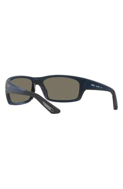 Costa Del Mar Jose Pro 62mm Polarized Oversize Rectangular Sunglasses In Blue