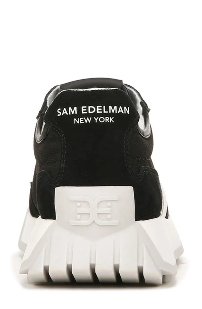 Sam Edelman Langley Lace Up Sneaker In Black