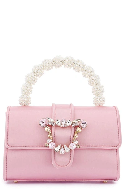 Shop Sophia Webster Margaux Imitation Pearl Top Handle Bag In Blossom Pink
