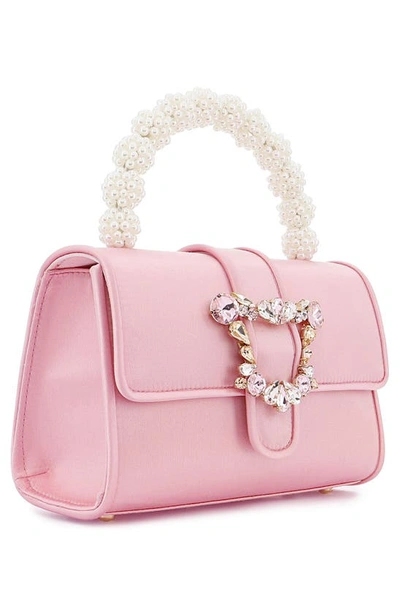 Shop Sophia Webster Margaux Imitation Pearl Top Handle Bag In Blossom Pink