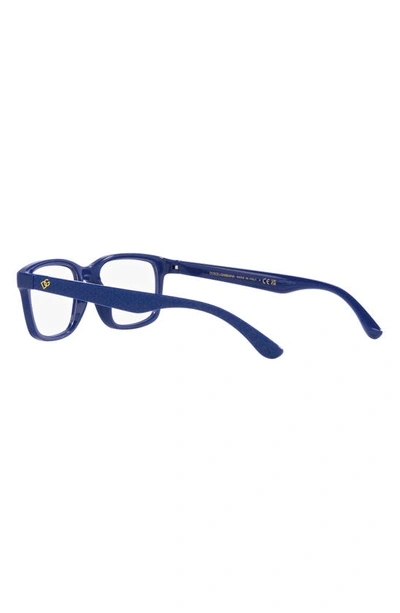 Shop Dolce & Gabbana 48mm Rectangular Optical Glasses In Blue