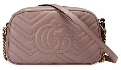 Shop Gucci Beige Leather Crossbody Women's Bag