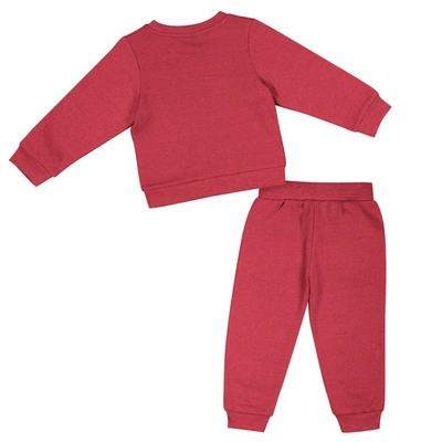 Shop Colosseum Girls Toddler  Crimson Alabama Crimson Tide Flower Power Fleece Pullover Sweatshirt & Pants