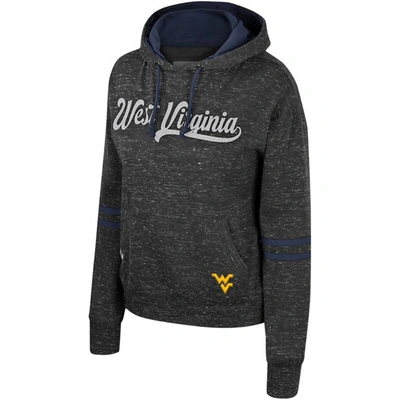 Shop Colosseum Charcoal West Virginia Mountaineers Catherine Speckle Pullover Hoodie