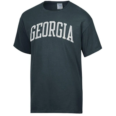 Shop Comfort Wash Charcoal Georgia Bulldogs Vintage Arch 2-hit T-shirt