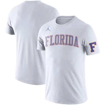 Shop Jordan Brand White Florida Gators Basketball Retro 2-hit T-shirt