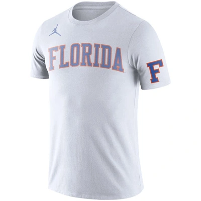Shop Jordan Brand White Florida Gators Basketball Retro 2-hit T-shirt