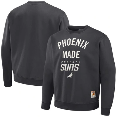 Shop Staple Nba X  Anthracite Phoenix Suns Plush Pullover Sweatshirt