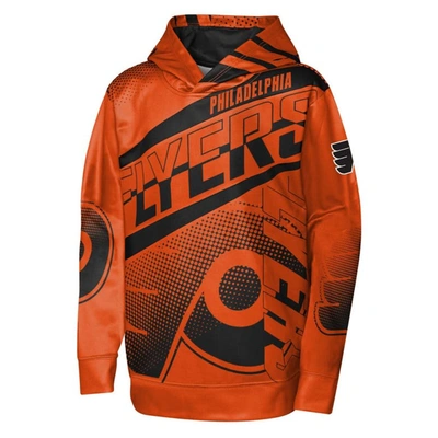 Shop Outerstuff Youth Orange Philadelphia Flyers Home Ice Advantage Pullover Hoodie
