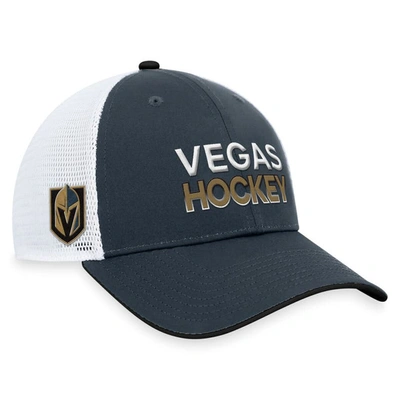 Shop Fanatics Branded  Gray Vegas Golden Knights Rink Trucker Adjustable Hat