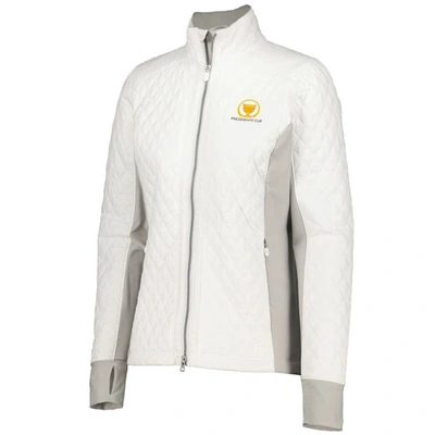 Shop Zero Restriction White 2024 Presidents Cup  Sydney Quilted Full-zip Jacket
