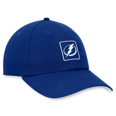 Shop Fanatics Branded  Blue Tampa Bay Lightning Authentic Pro Rink Adjustable Hat
