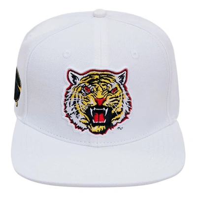 Shop Pro Standard White Grambling Tigers Mascot Evergreen Wool Snapback Hat