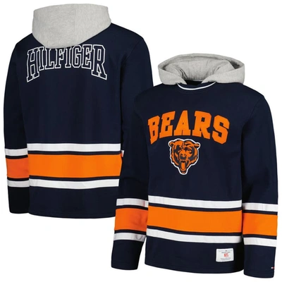 Shop Tommy Hilfiger Navy Chicago Bears Ivan Fashion Pullover Hoodie