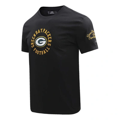 Shop Pro Standard Black Green Bay Packers Hybrid T-shirt