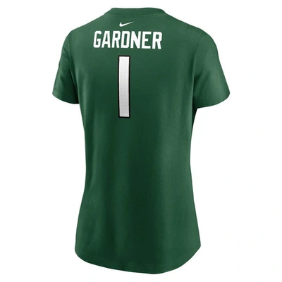 Shop Nike Sauce Gardner Green New York Jets Player Name & Number T-shirt