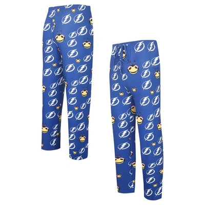 Shop Concepts Sport Blue Tampa Bay Lightning Gauge Allover Print Knit Sleep Pants
