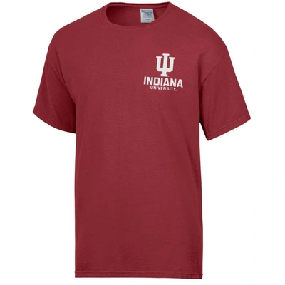 Shop Comfort Wash Crimson Indiana Hoosiers Vintage Logo T-shirt