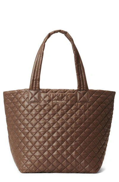 Shop Mz Wallace Medium Metro Deluxe Tote In Walnut