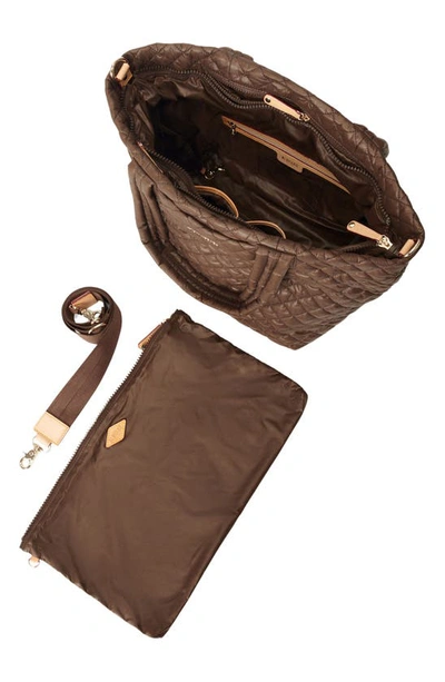 Mz Wallace Medium Metro Deluxe Tote In Walnut
